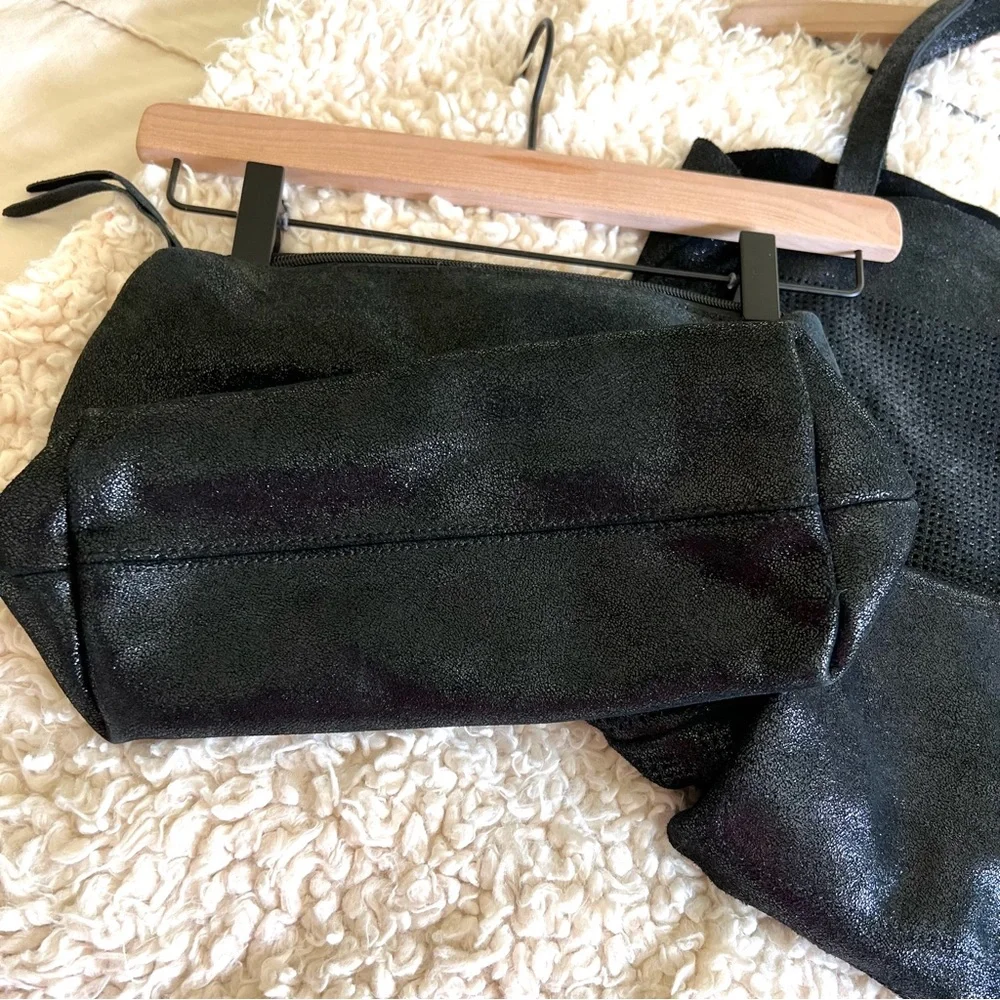 Anthropologie Moda Luxe black leather bag - Picture 6 of 9